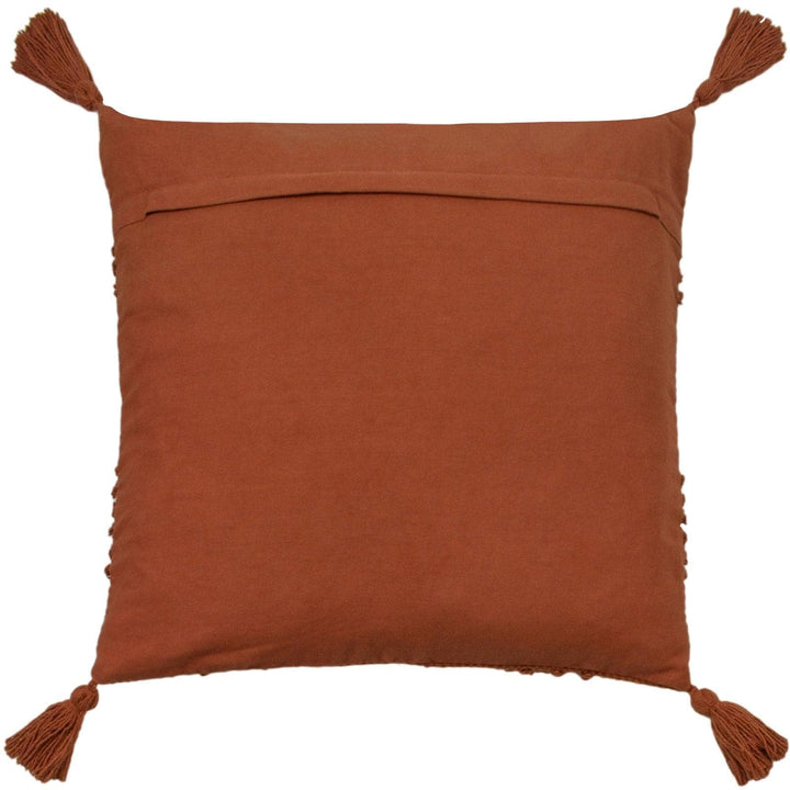 Halmo Hand Woven Boho Tassels Brick Cushion Covers 18'' x 18'' -  - Ideal Textiles