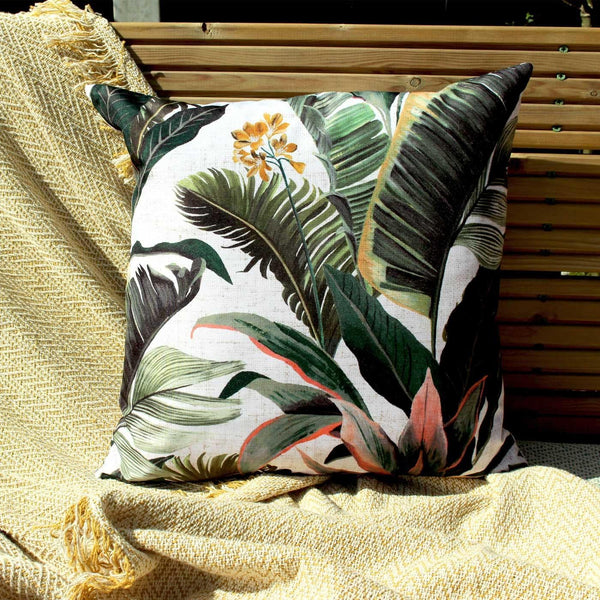 Hawaii Tropical Outdoor Green Cushion Cover 17'' x 17'' -  - Ideal Textiles