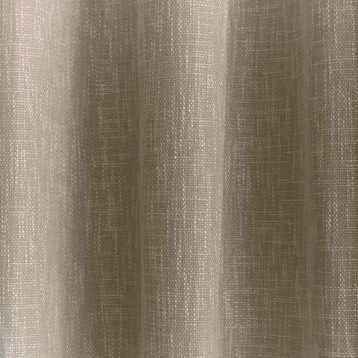 Boucle Texture Weave Lined Eyelet Curtains Linen - Ideal