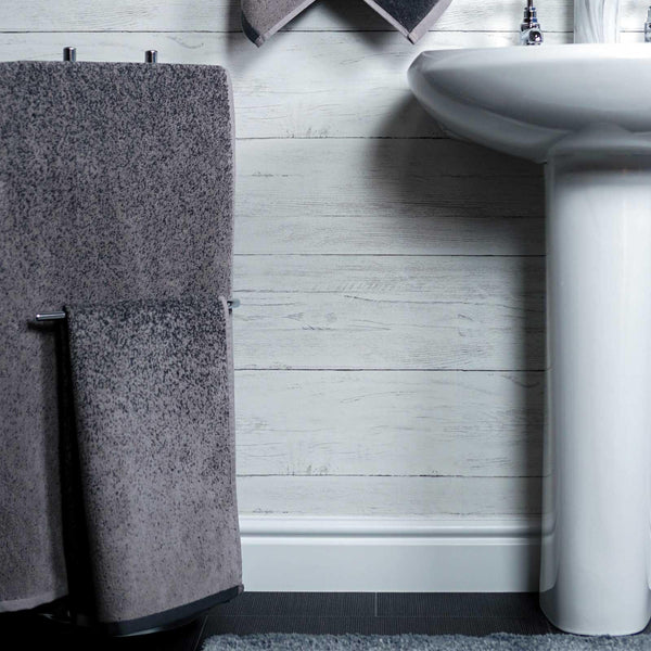 Kempton Ombre 100% Cotton Towel Grey - Hand Towel - Ideal Textiles