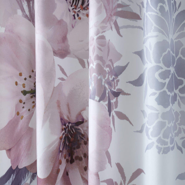 Dramatic Floral Blush Pink Shower Curtain 180cm x 180cm -  - Ideal Textiles