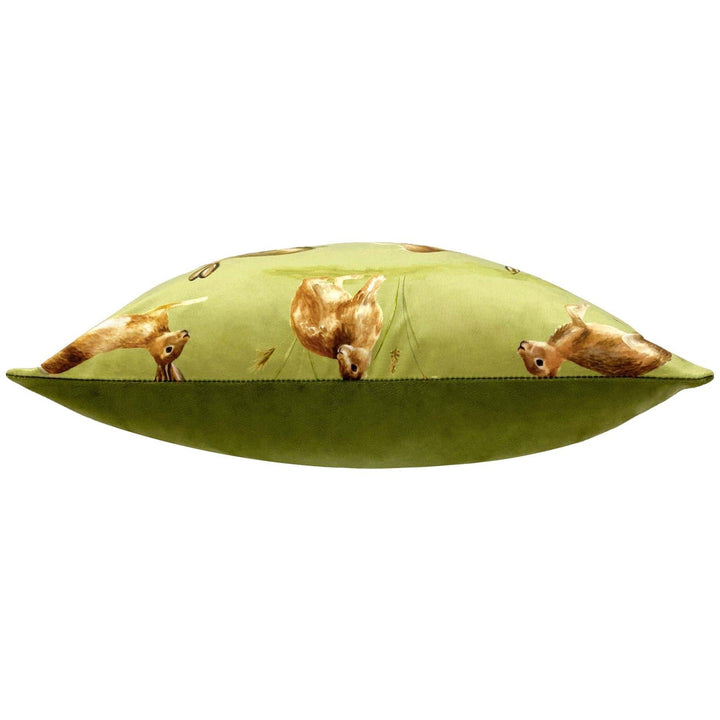 Country Running Hares Sage Filled Cushion - Ideal