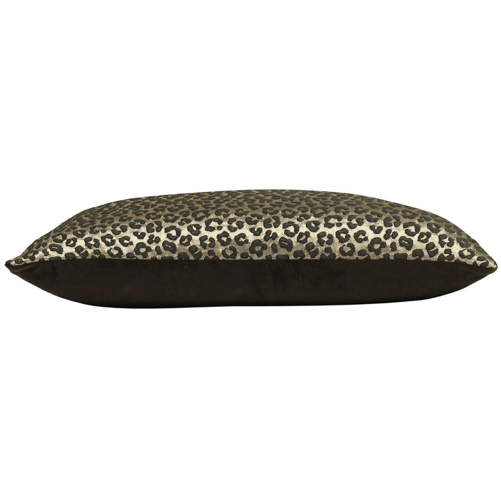 Amur Bronze Leopard Print Filled Boudoir Cushions -  - Ideal Textiles