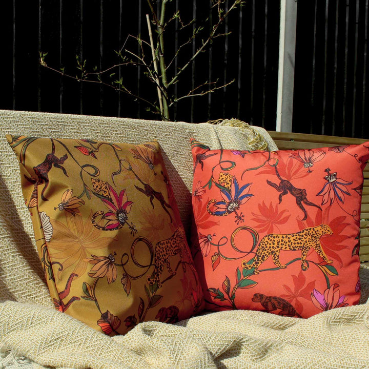 Wildlife Outdoor Orange Cushion Cover 17'' x 17'' -  - Ideal Textiles