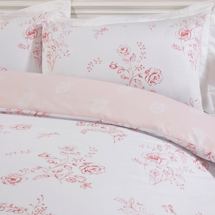Sadie Eco Friendly Rose Duvet Cover Set -  - Ideal Textiles