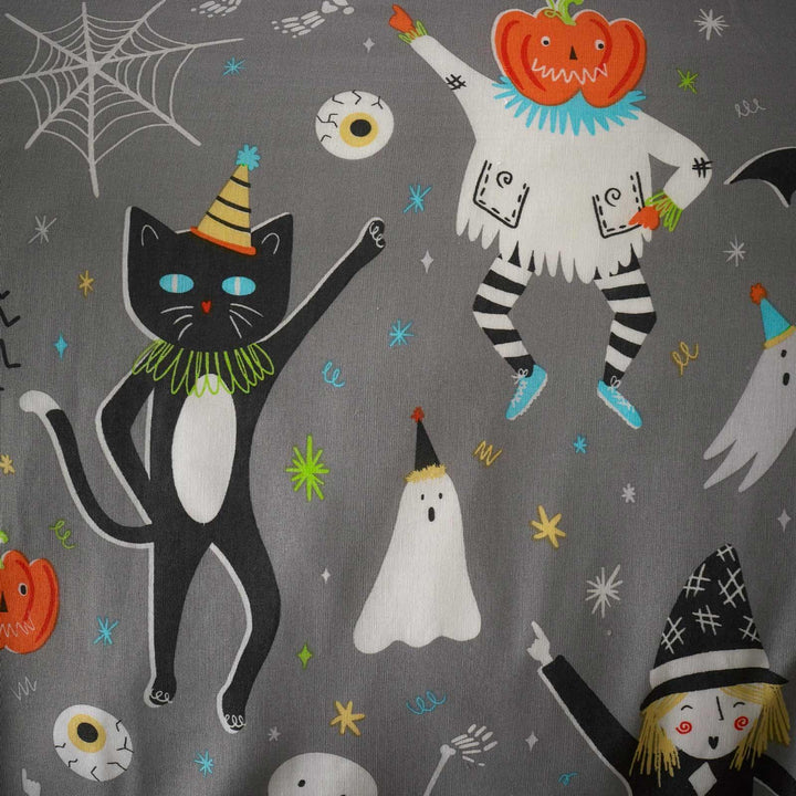 Halloween Party Glow in the Dark Grey Duvet Cover Set - Ideal