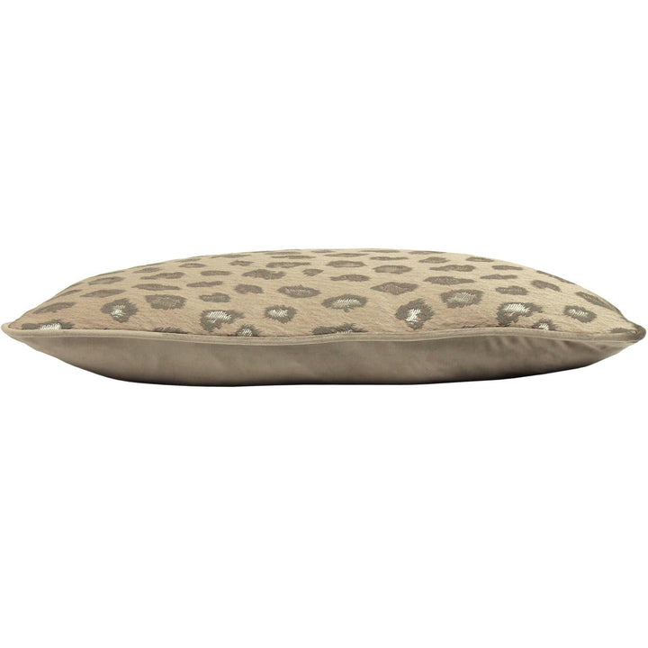 Faline Clay Velvet Animal Print Filled Boudoir Cushions -  - Ideal Textiles