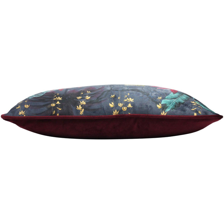 Zinara Leopard Black Velvet Filled Cushions -  - Ideal Textiles