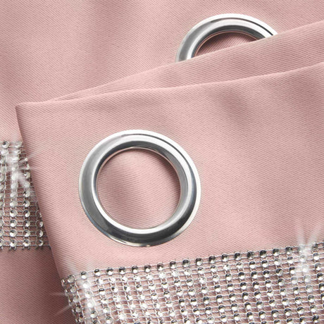 Palace Blockout Eyelet Curtains Blush Pink Eyelet Curtains Alan Symonds   