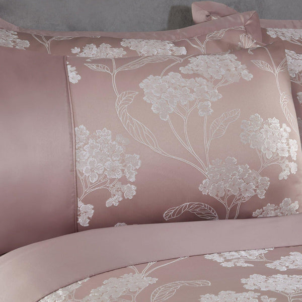 Blossom Floral Jacquard Blush Pink Duvet Cover Set - Ideal