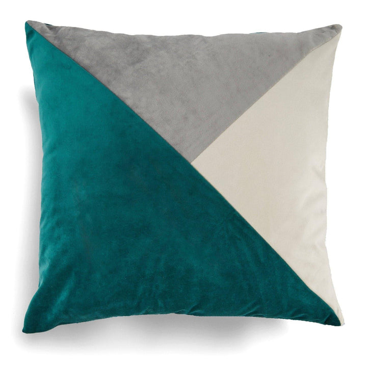 New Orleans Geometric Velvet Emerald Cushion Covers 17'' x 17'' -  - Ideal Textiles
