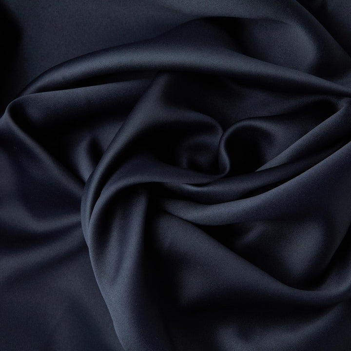 Cali Plain Thermal Blackout Eyelet Door Curtain Panels Black -  - Ideal Textiles