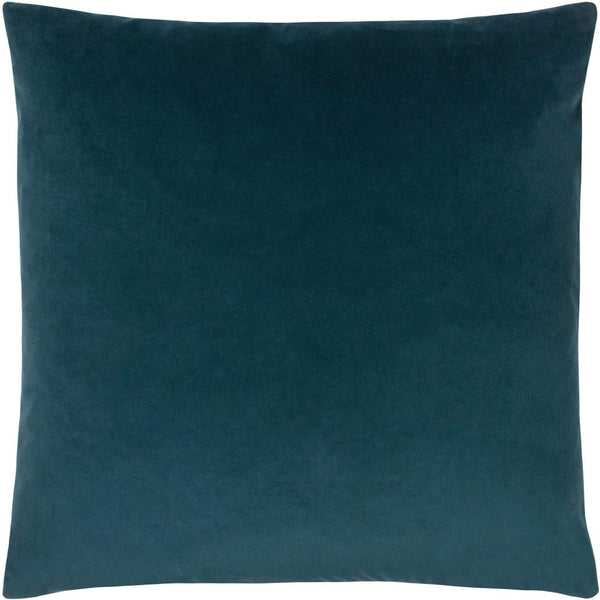 Sunningdale Plain Velvet Kingfisher Cushion Covers 20'' x 20'' -  - Ideal Textiles