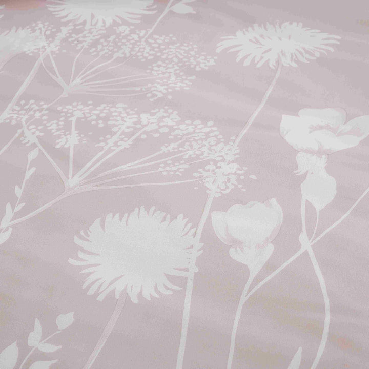 Meadowsweet Floral Blush Pink Duvet Cover Set - Ideal