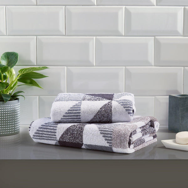 Hendra 100% Cotton Jacquard Towel Monochrome - Ideal