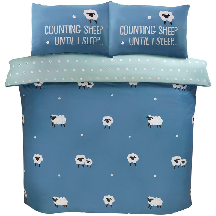 So Soft Counting Sheep Blue Duvet Cover Set - Ideal