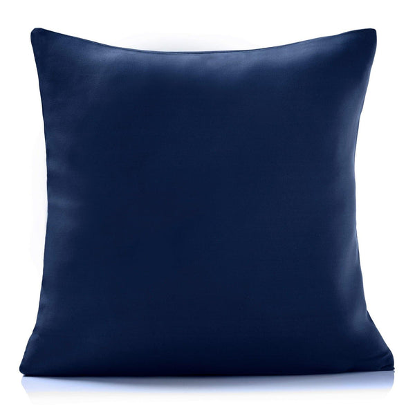 Essential Plain Woven Navy Cushion Cover 18" x 18" -  - Ideal Textiles