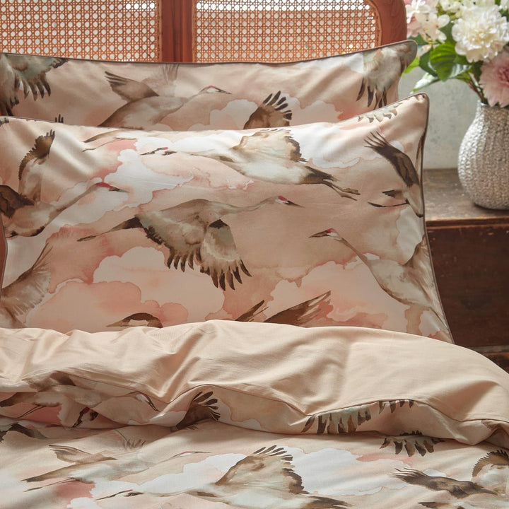 Flyway Exotic Piped Blush Duvet Cover Set - Ideal