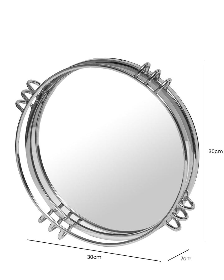 Deco Mirrored Round Tray - Ideal