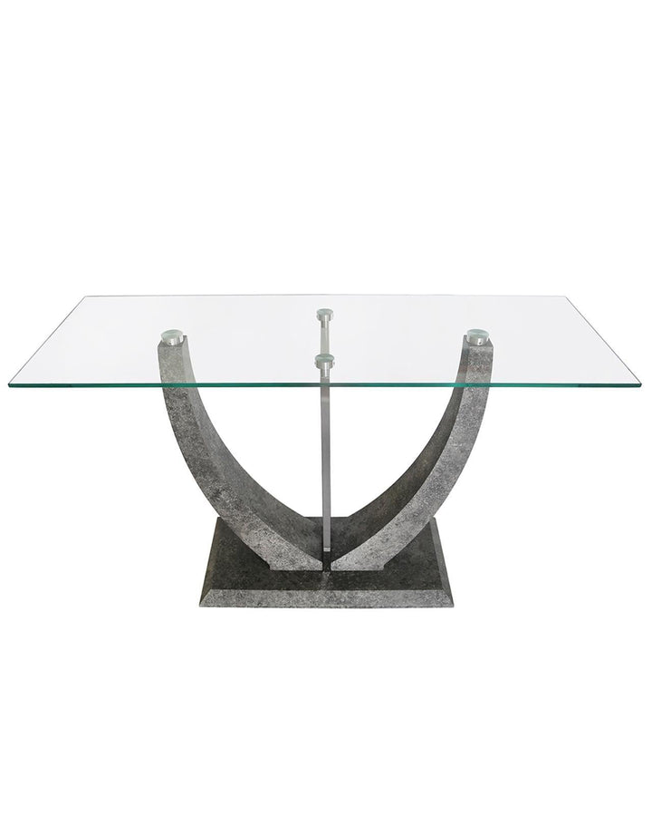 Flint Cement Effect Console Table - Ideal