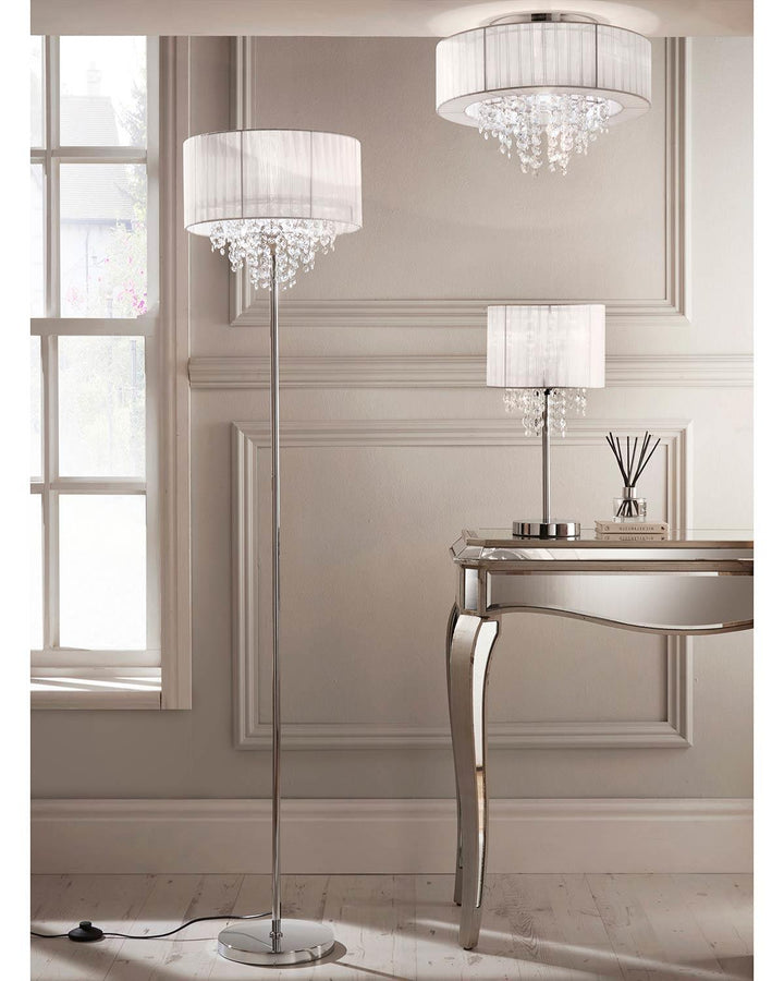 Grace Floor Lamp - White Shade - Ideal