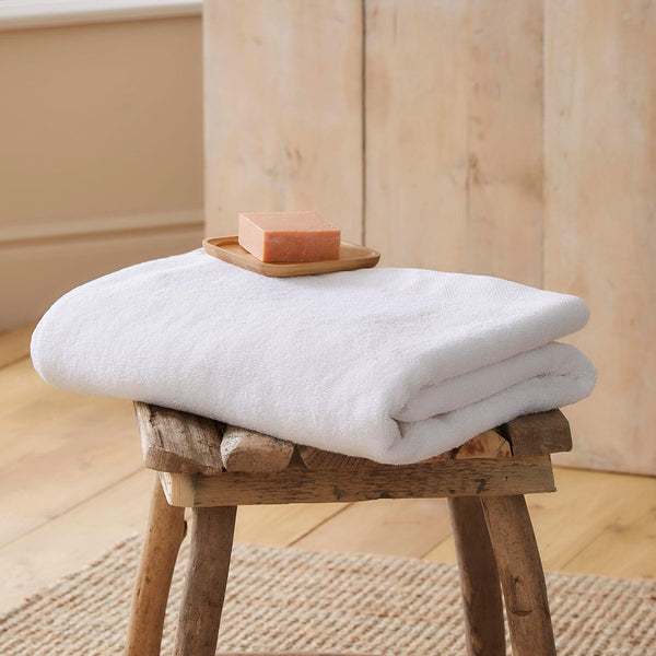 Abode Eco Friendly Recycled White Towels - Ideal