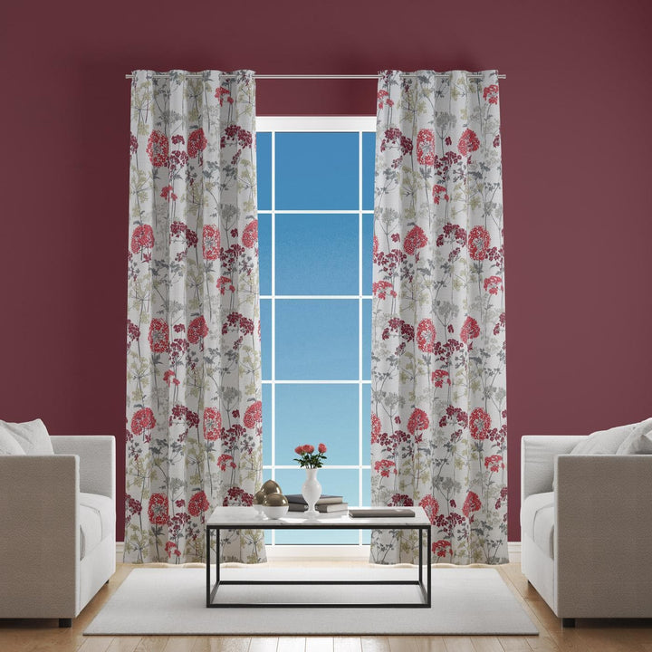 Hedgerow Ruby Made To Measure Curtains -  - Ideal Textiles