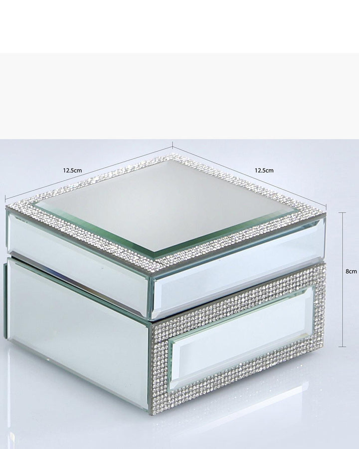 Mirror Diamante Trinket Box - Ideal