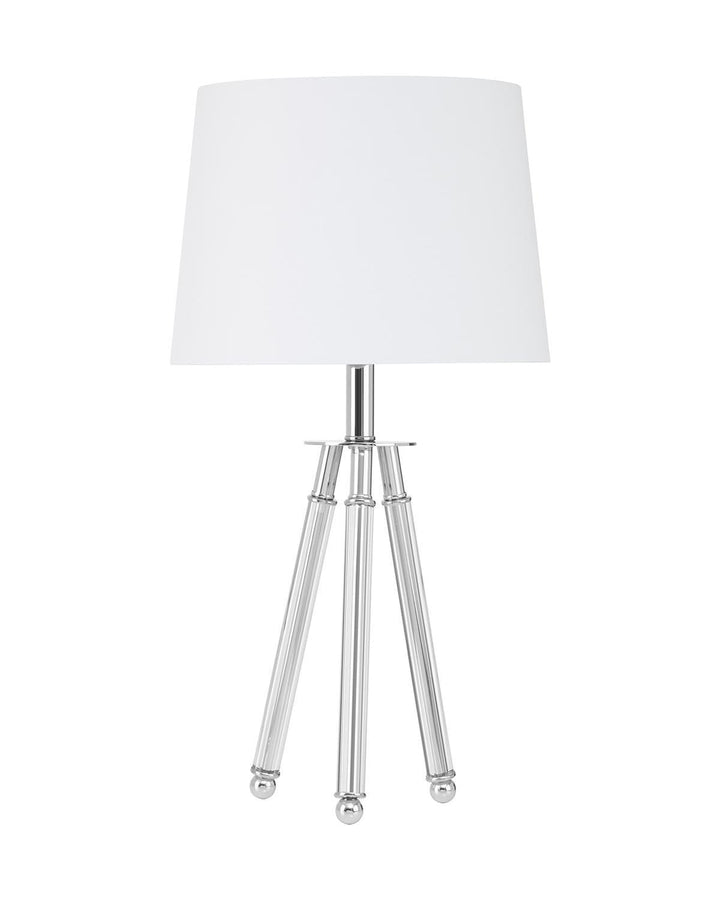 Abilene Crystal Trio Legs Tripod Table Lamp - Chrome/Crystal - Ideal