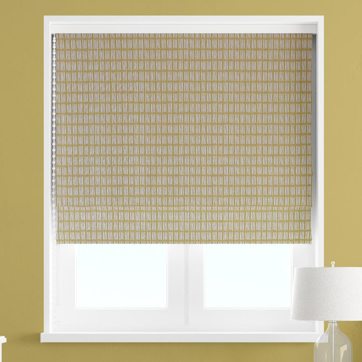 Ditto Saffron Made To Measure Roman Blind -  - Ideal Textiles