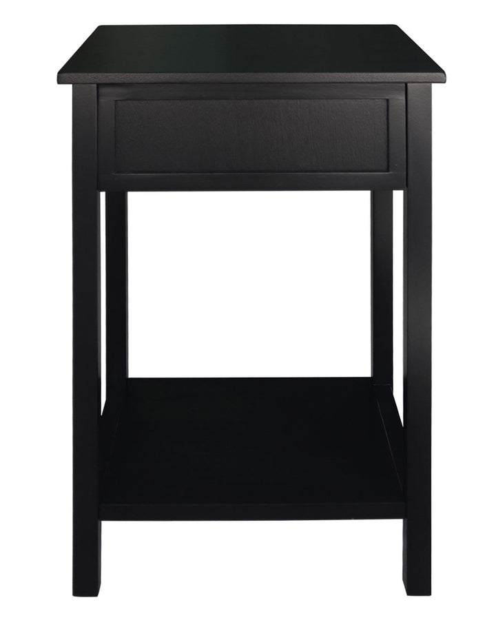 Ari Black Wood Side Table - Ideal