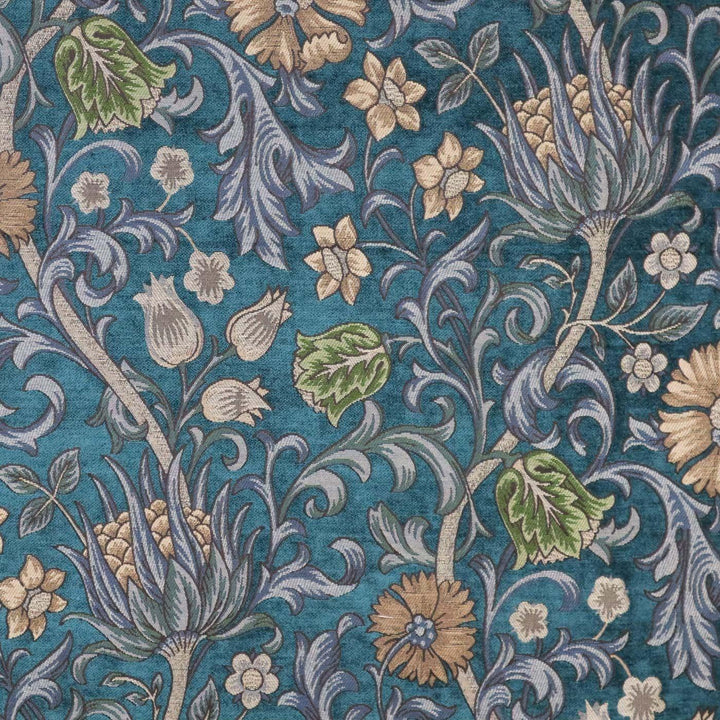 FABRIC SAMPLE - Chalfont Verdigris Woven Jacquard -  - Ideal Textiles