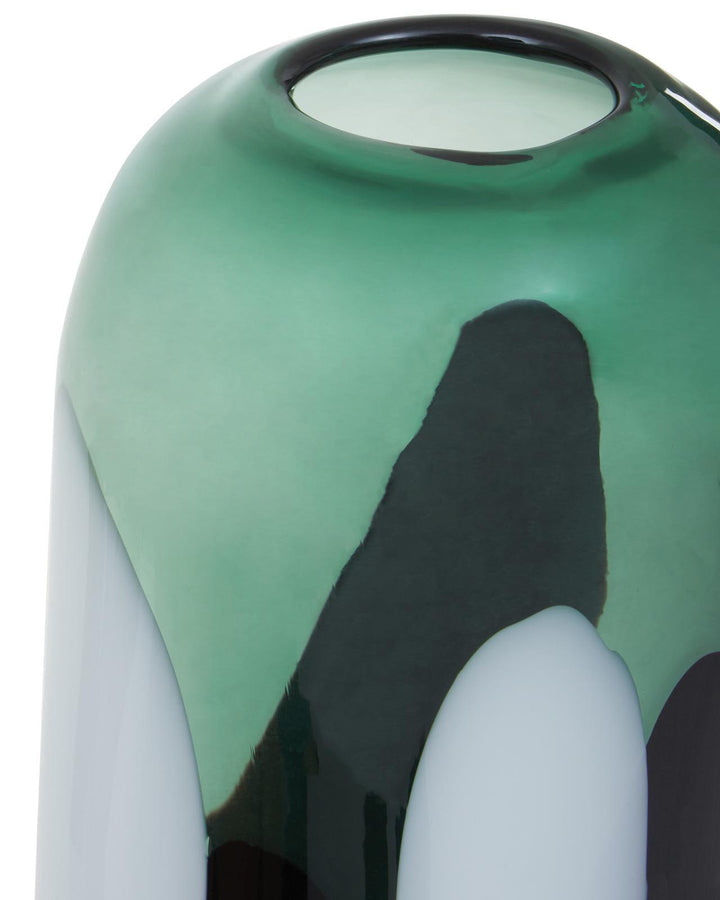 Small Dani Green Glass Vase - Ideal