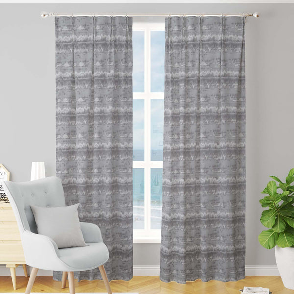 Cancun Grey Made To Measure Curtains -  - Ideal Textiles