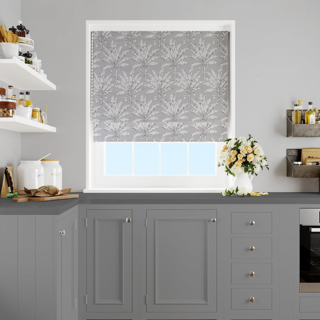 Palm House Putty Made To Measure Roman Blind -  - Ideal Textiles