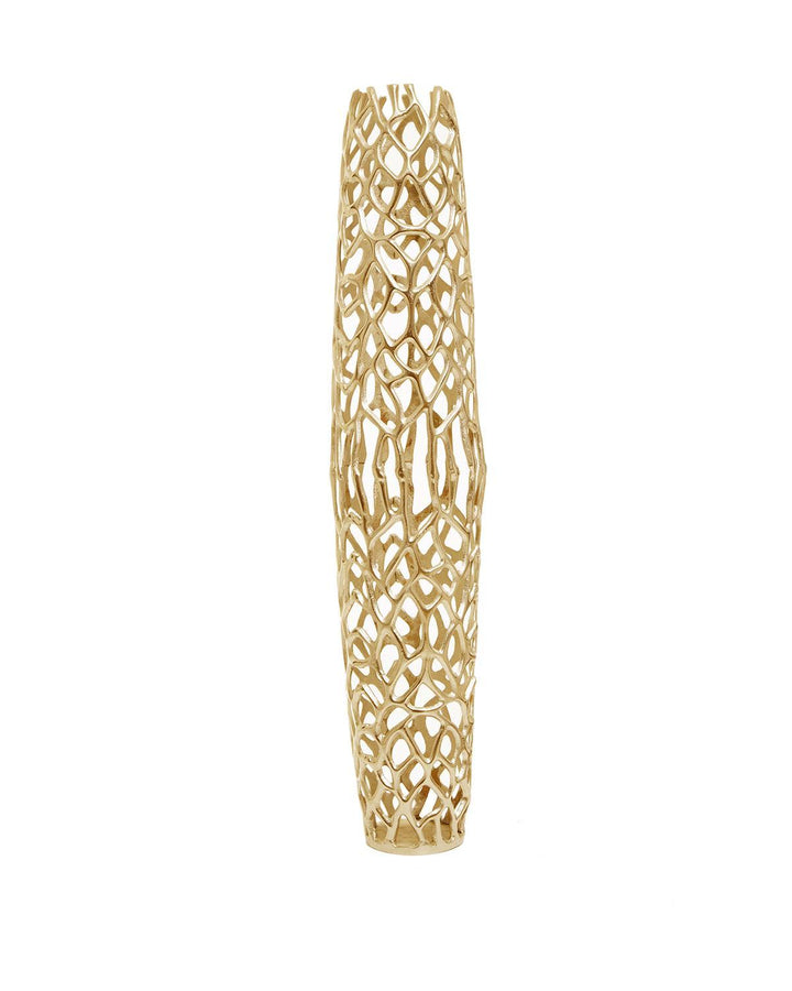 Montrose Warm Metallic Gold Aluminium Large Vase - Ideal