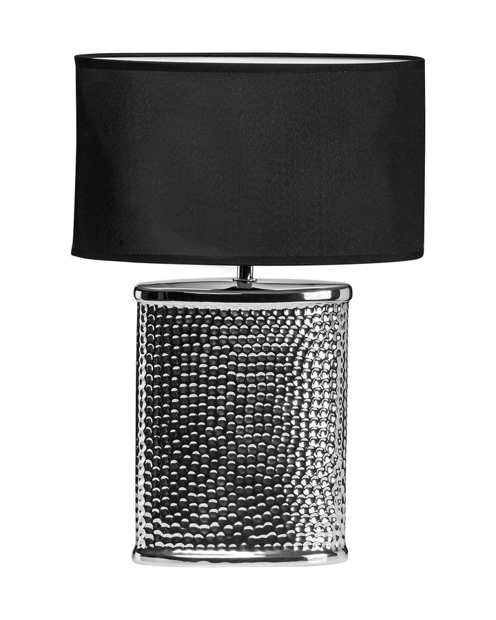 Clemson Ceramic Table Lamp with Chrome Finish - Ideal