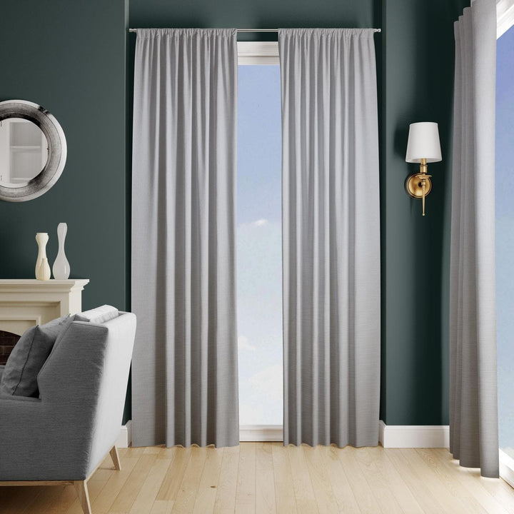 Lucida Grey Made To Measure Curtains -  - Ideal Textiles