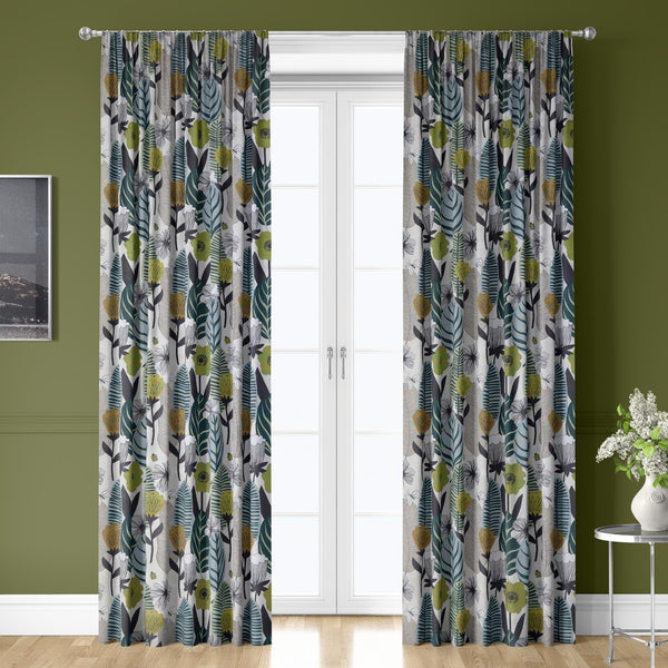 Blooma Spruce Made To Measure Curtains -  - Ideal Textiles