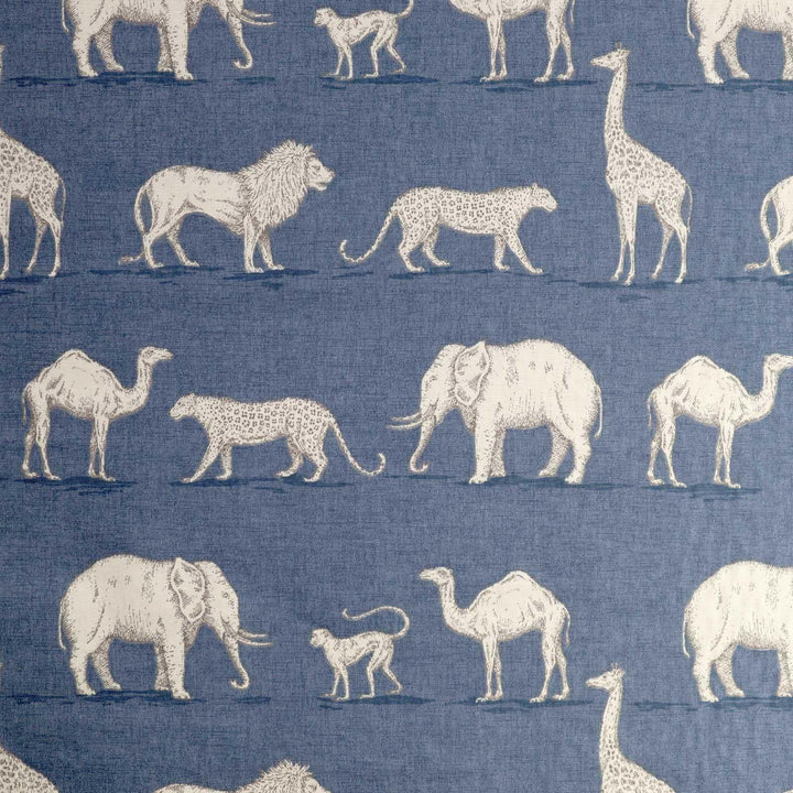 Prairie Animals Denim Made To Measure Roman Blind -  - Ideal Textiles