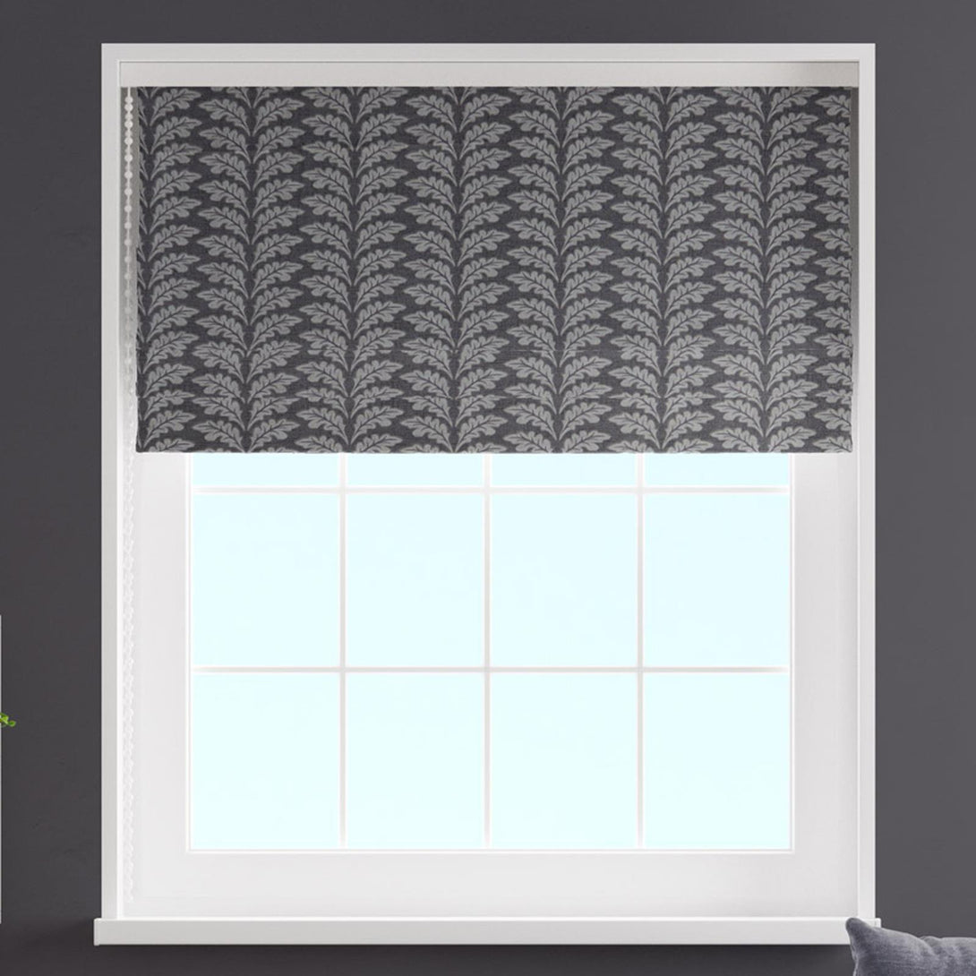Woodcote Lava Made To Measure Roman Blind -  - Ideal Textiles