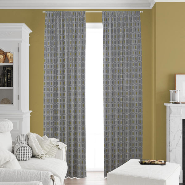 Lemnos Grey Made To Measure Curtains -  - Ideal Textiles