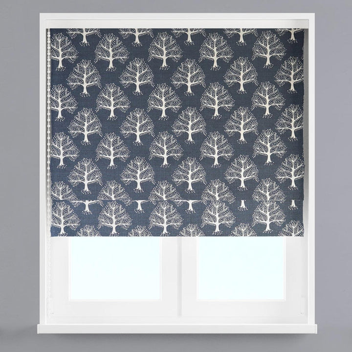 Great Oak Midnight Made To Measure Roman Blind -  - Ideal Textiles
