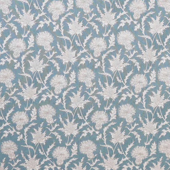 FABRIC SAMPLE - Carlina Teal Print 147 -  - Ideal Textiles