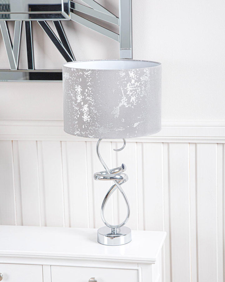 Vortex Silver Table Lamp - Ideal