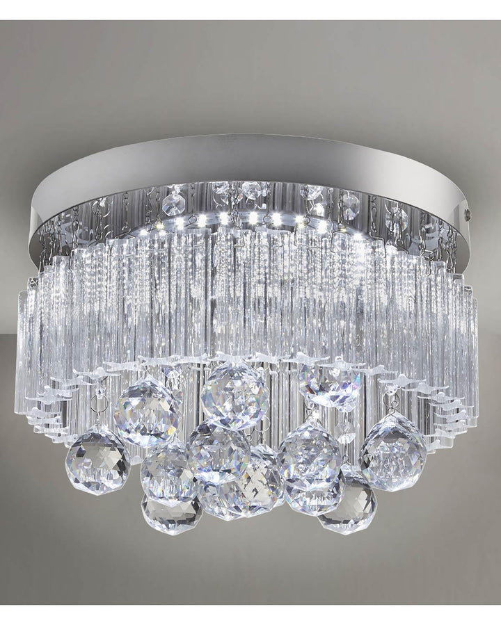 Oscar LED Ceiling Fitting Crystal - Ideal