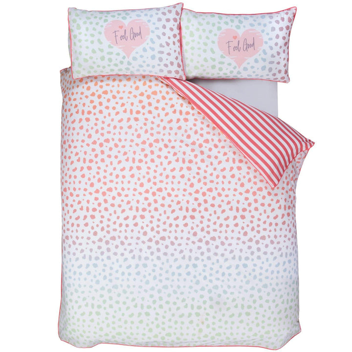 Dalmatian Spots Print Ombre Multicolour Duvet Cover Set -  - Ideal Textiles