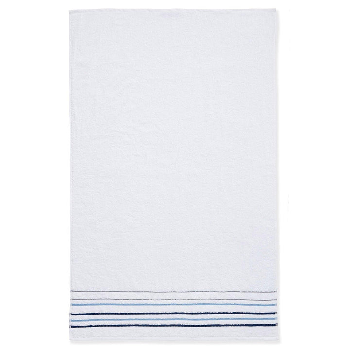 Java Stripe 100% Cotton Towel White - Ideal
