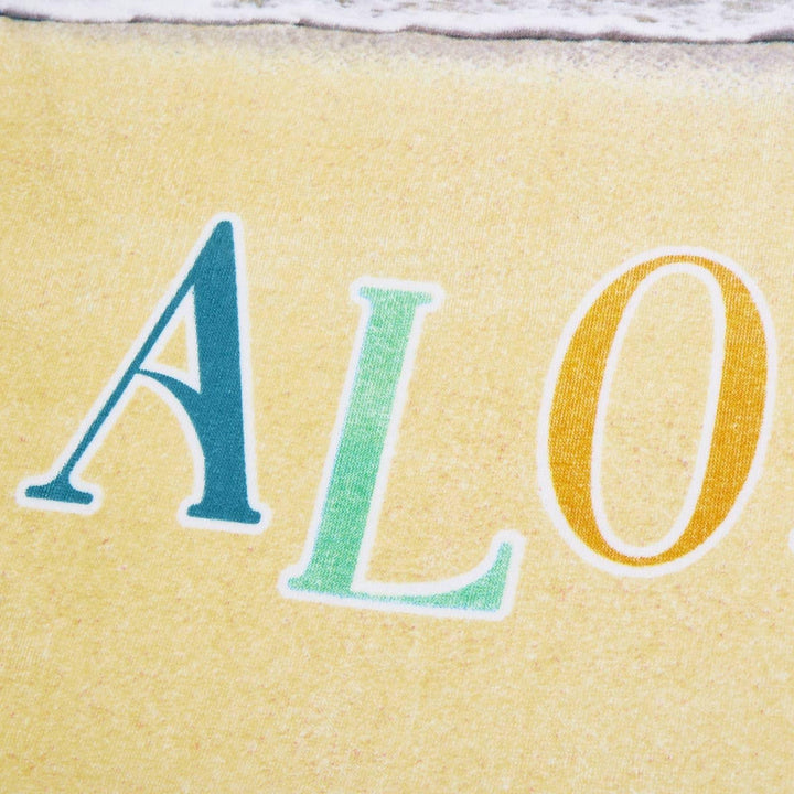 Aloha Zebra Blue Velour Beach Towel -  - Ideal Textiles