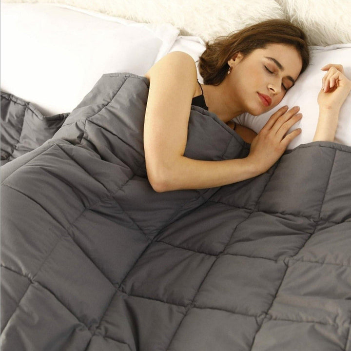 Gravity Quilted Weighted Blanket Grey - Ideal